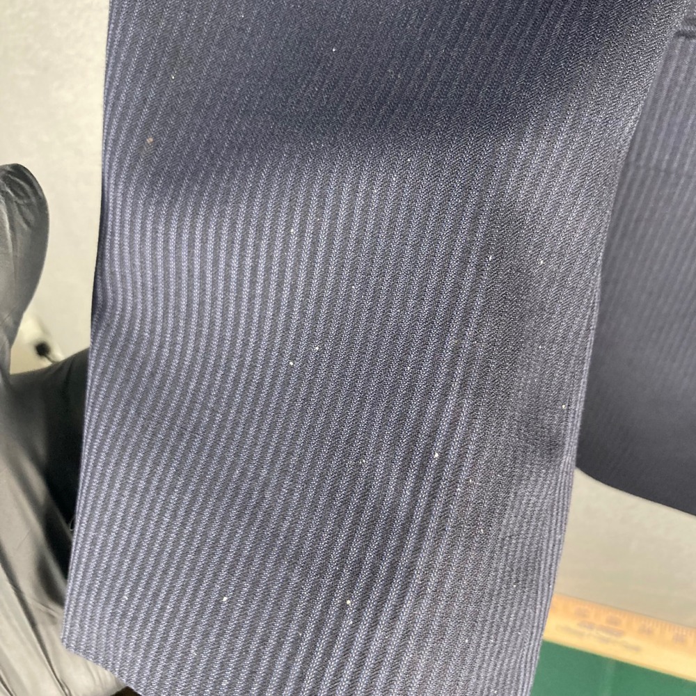 Lauren Ralph Lauren Mens 46L Navy Blue‎ Pinstripe 100% Wool Blazer Sport Coat - Picture 5 of 14